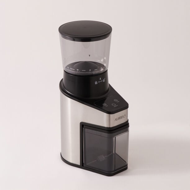 أوبول مطحنة قهوة 50 واط 17.35*12.0*31.1سم، أسود وفضي image number 1