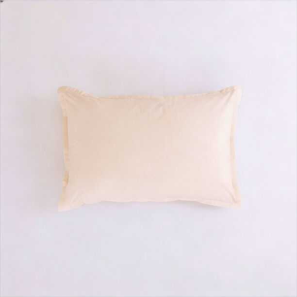 Boutique Blanche Pillow Cover Set 100% Cotton 200Tc Percale King Oatmeal 90*50 Cm image number 4