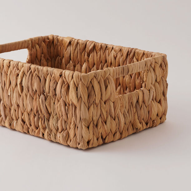 Homez Rectangular Rattan Storage Basket 32*23*13 Cm image number 2