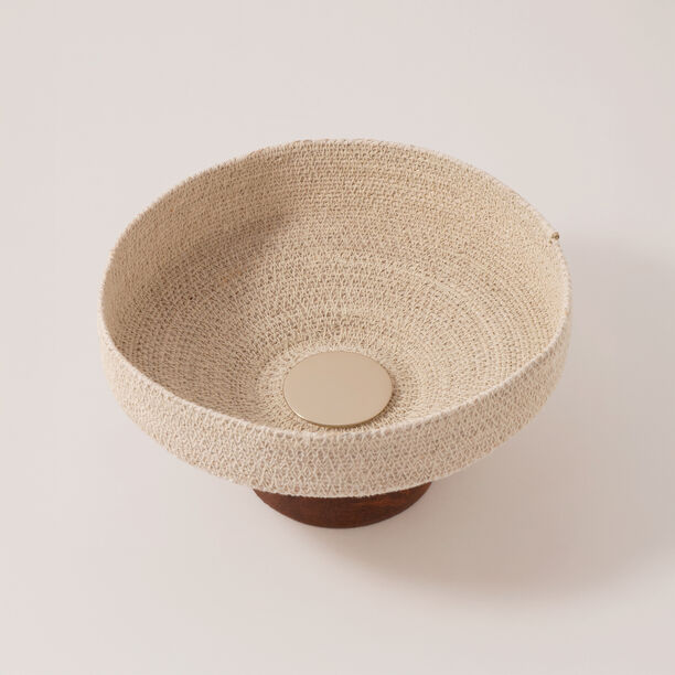 لا ميسا وعاء تقديم خشب 27*27*14سم، بيج image number 1