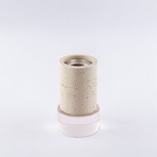 Homez oud burner set travertine collection 9.5*9.5*16.5cm