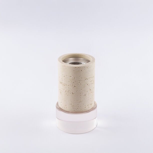 Homez oud burner set travertine collection 9.5*9.5*16.5cm image number 1