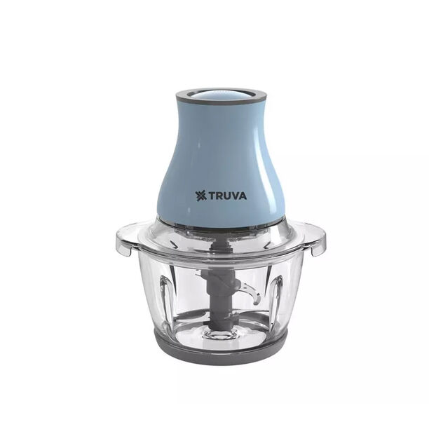 Truva Blue Glass Chopper 1.2L, 2 Speeds image number 0