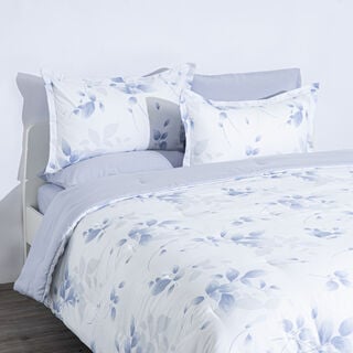 Cottage 6pc pretty leaves lavender super king comforter set 250*260cm