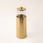 La Mesa large gold metal container 11*11*34 Cm image number 0