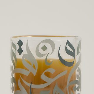 Dallaty green glass Saudi coffee cups 6 pcs