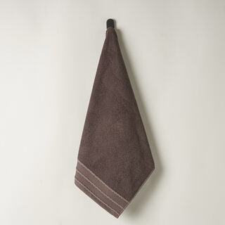 Boutique Blanche jaquard cotton hand towel, brown, 100*50cm