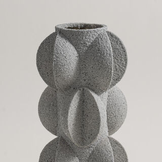 Homez resin vase 16*16*36cm, grey