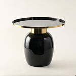 Homez Side Table Metal Black, 50*50*41Cm image number 0