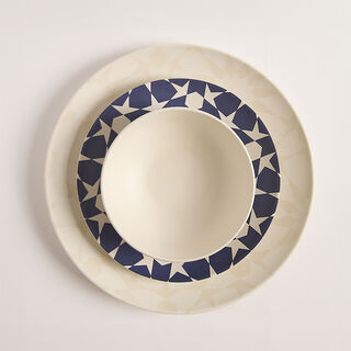 Bahja blue porcelain 18 Pcs dinner set