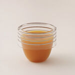 Dallaty Glass Coffee Cups Set 6Pcs, Silver image number 2