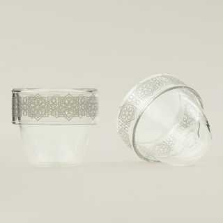 Dallaty glass coffee cup set 6pcs