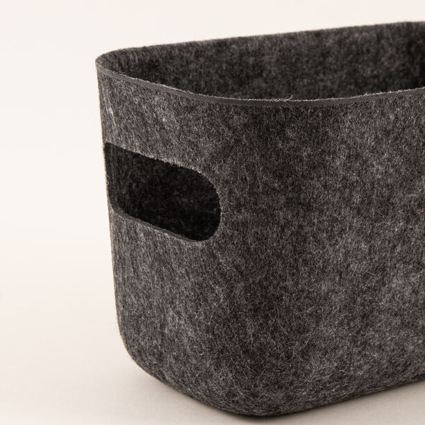 Homez Storage Basket, Dark Grey 25*13*14 Cm image number 4