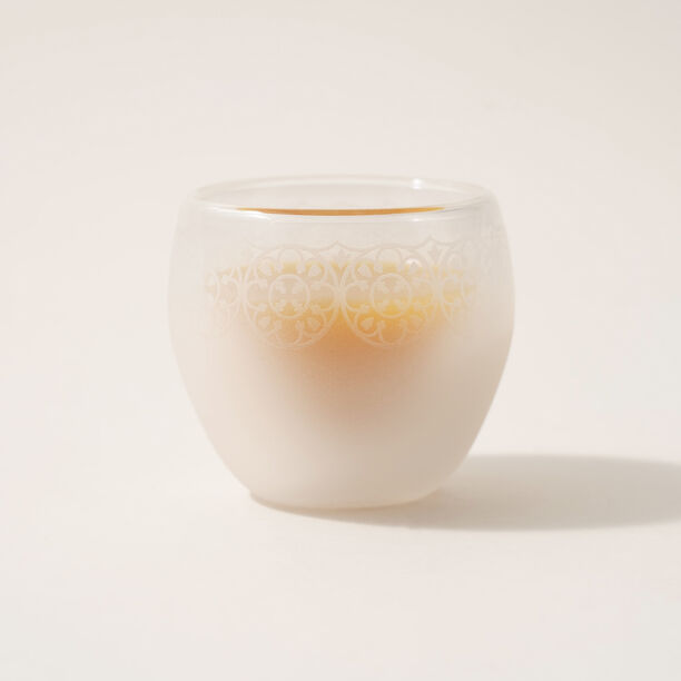 Dallaty coffee set 6 pcs white frosted glass image number 2
