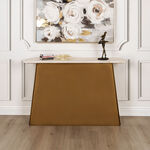 Gold&white Marble console table 122*36*76 cm image number 0