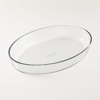 Pyrex Clear Oval Glass Roaster, 4.2L, 40 Cm