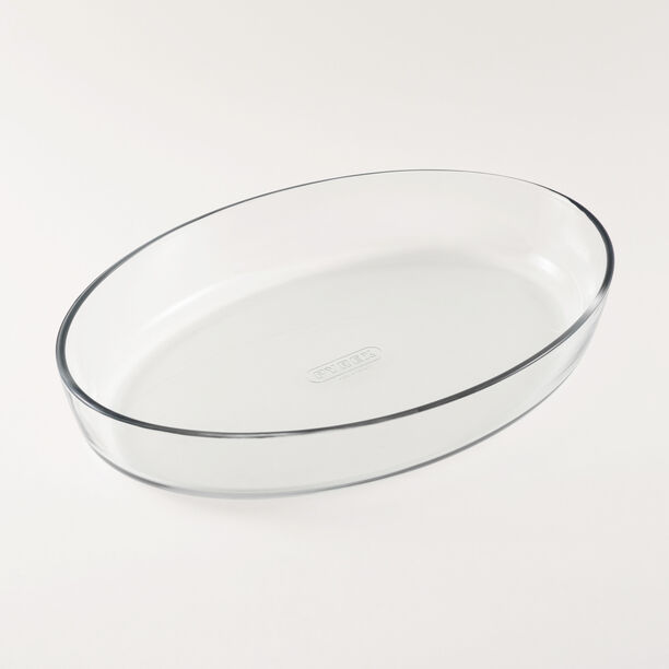 Pyrex Clear Oval Glass Roaster, 4.2L, 40 Cm image number 1