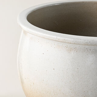 Homez Ceramic Planter, Grey 38*38*33Cm