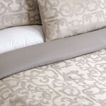 Cottage damask grey 3pcs full size comforter set 160*220cm image number 2