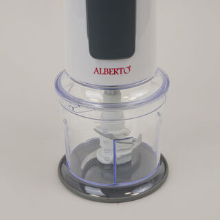 Alberto electric chopper 500ml, 400w, 2 speeds, white