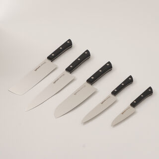 Samura set of 5 knives stainless steel, black