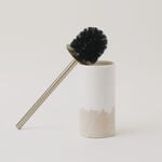 Homez sandstone toilet brush holder, beige 9.6*9.6*42cm image number 1