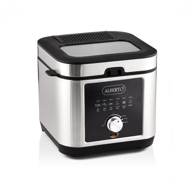 Stainless steel deep fryer 2.5L, 1200W, silver and black image number 4