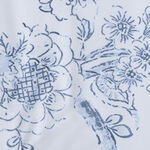 Cottage icy floral 6pc comforter full blue 160*240 image number 4