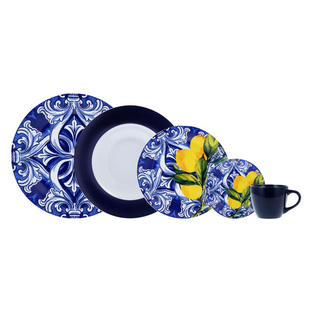 La Mesa blue porcelain 20 pcs dinner set image number 2