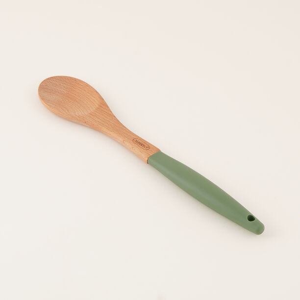 Alberto Wooden Serving Spoon, Green, 37 Cm image number 0