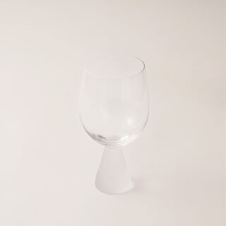 La Mesa 4 pcs juice glass cup ribbed with frosted bottom 8.9*8.9*17.2 cm