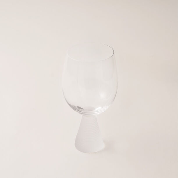 La Mesa 4 pcs juice glass cup ribbed with frosted bottom 8.9*8.9*17.2 cm image number 3