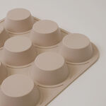 Alberto silicone muffin cake mould, 12 cups 32.5*24.8*3cm, cream image number 4