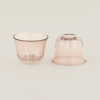 Dallaty 6pcs arabic coffee cup set, light purple
