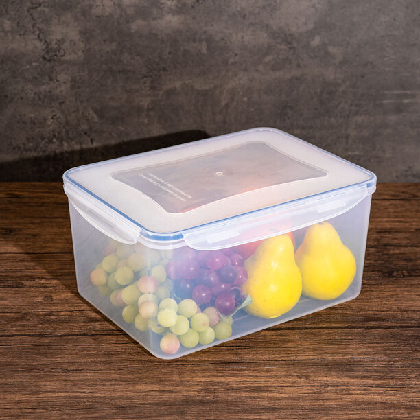 Alberto Plastic Food Saver Rect Shape V:7.8L Blue Lid image number 3