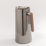 Dallaty 1L black steel vacuum flask with wooden handle image number 3