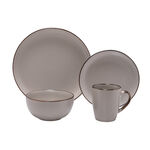 16 Pcs Dinner Set In Compact Box Star White image number 0