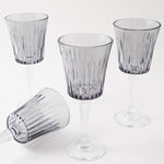 La Mesa Glass Juice Cups Set 4Pcs 290Ml, Grey image number 0