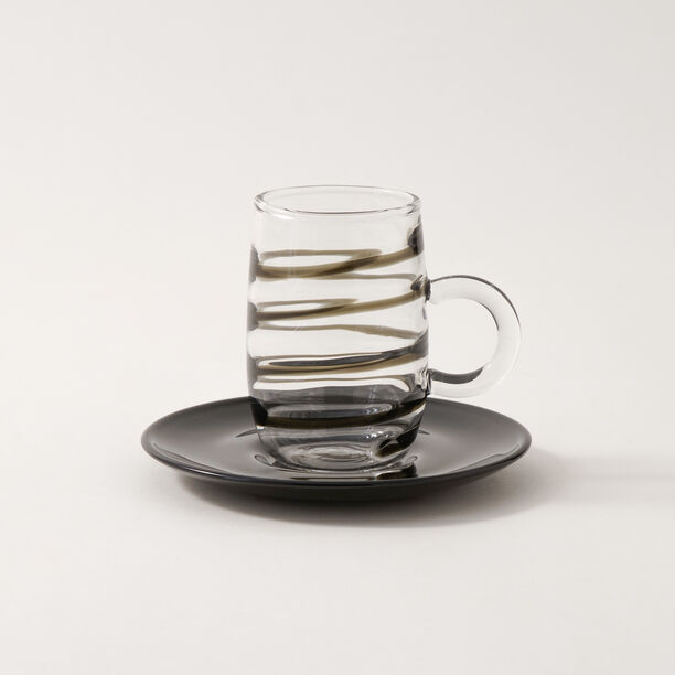 Dallaty glass tea cup set 12pcs image number 2