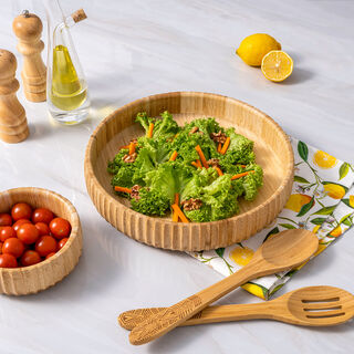 Bamboo Salad Bowl Dia30.5*6cm