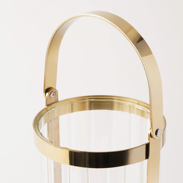 Homez metal candle holder 10*10*13cm, gold image number 2