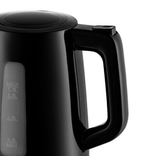 Truva Black Plastic Kettle, 1.7L