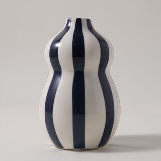 Homez Ceramic Blue And White Vase 11.7*11.7*18.2Cm