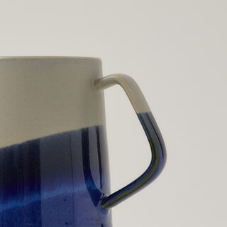 Porcelain mug shiny navy blue
