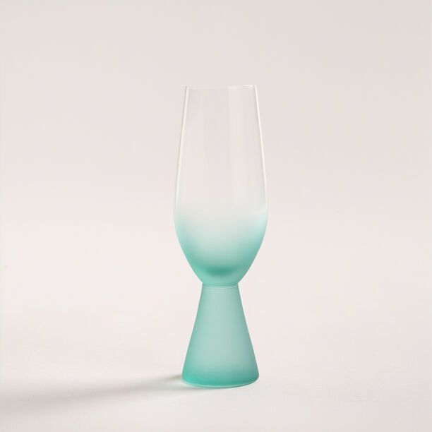 Stem Glass Set Blue Base Plain 4 Pcs Stem Glass image number 1
