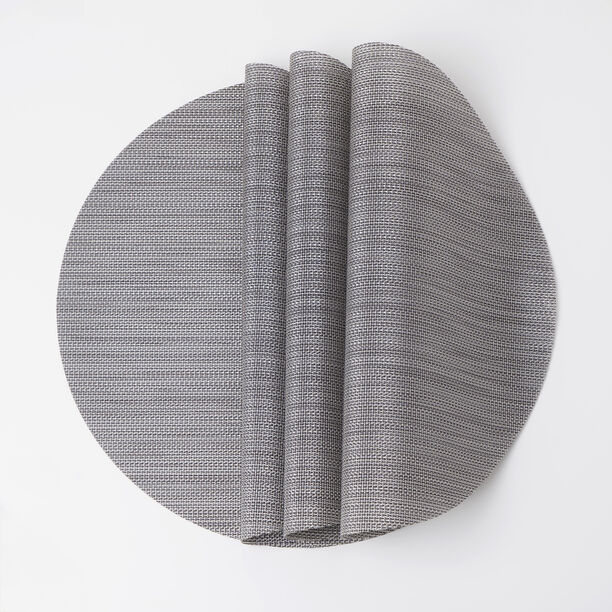 La Mesa 4pcs imitation leather rectangular placemats, grey 45*30cm image number 2