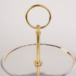 Gold Figure 3 Tier Cake Plate image number 3