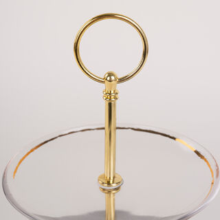 Gold Figure 3 Tier Cake Plate