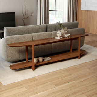 Homez benji console, walnut 220*35*56 cm