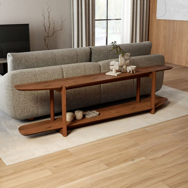 Homez benji console, walnut 220*35*56 cm image number 2